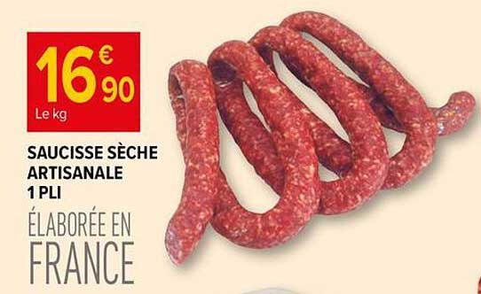 SAUCISSE SÈCHE ARTISANALE 1 PLI