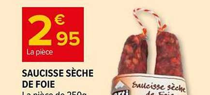 SAUCISSE SÈCHE DE FOIE