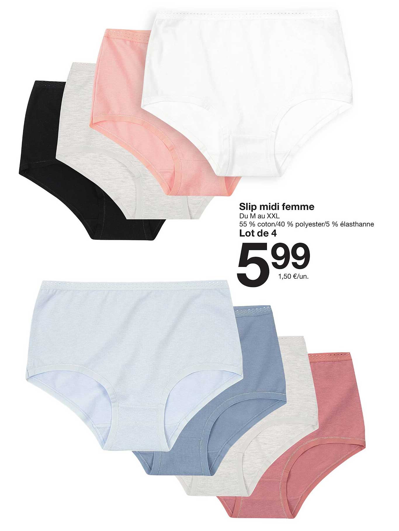 Slip midi femme
