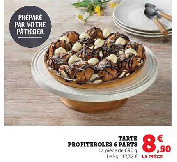 TARTE PROFITEROLES 6 PARTS