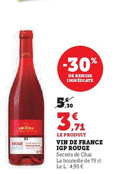 VIN DE FRANCE IGP ROUGE