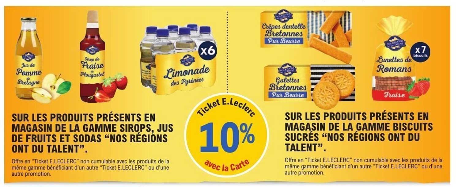 10% Ticket E.Leclerc avec la Carte