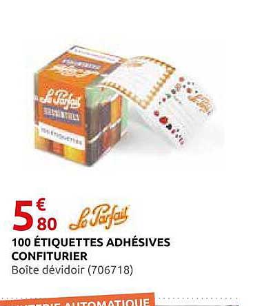 100 ÉTIQUETTES ADHÉSIVES CONFITURIER