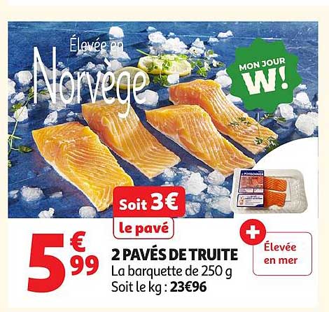 2 PAVÉS DE TRUITE