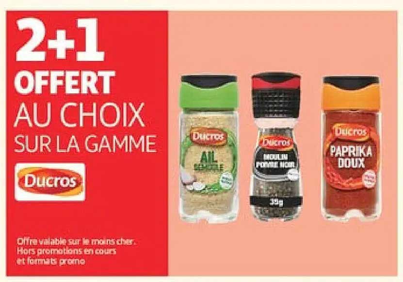 2+1 OFFERT AU CHOIX SUR LA GAMME Ducros