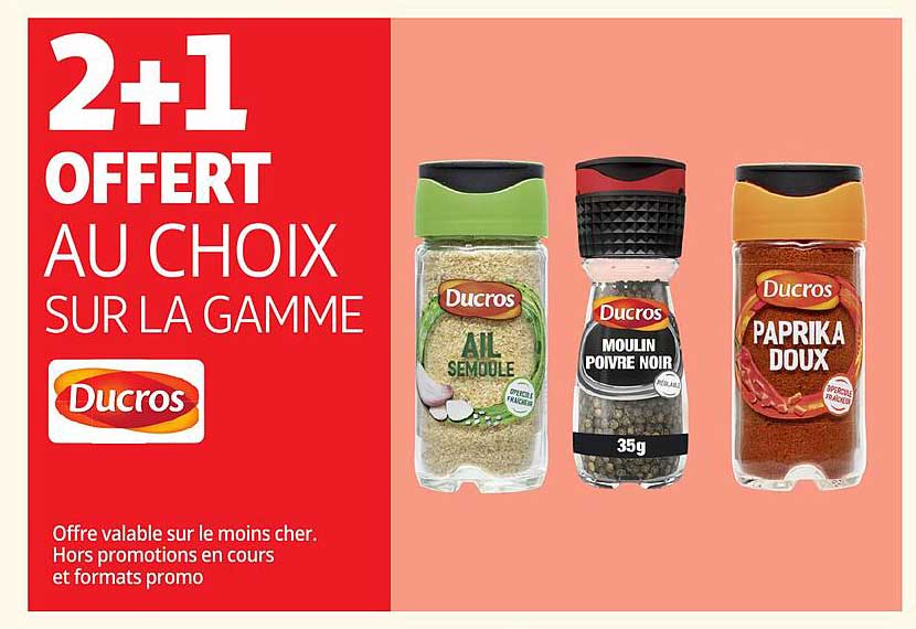 2+1 OFFERT AU CHOIX SUR LA GAMME Ducros
