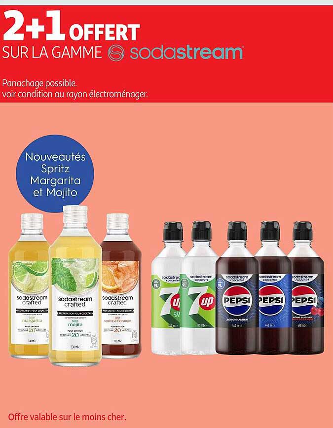 2+1 OFFERT SUR LA GAMME sodastream