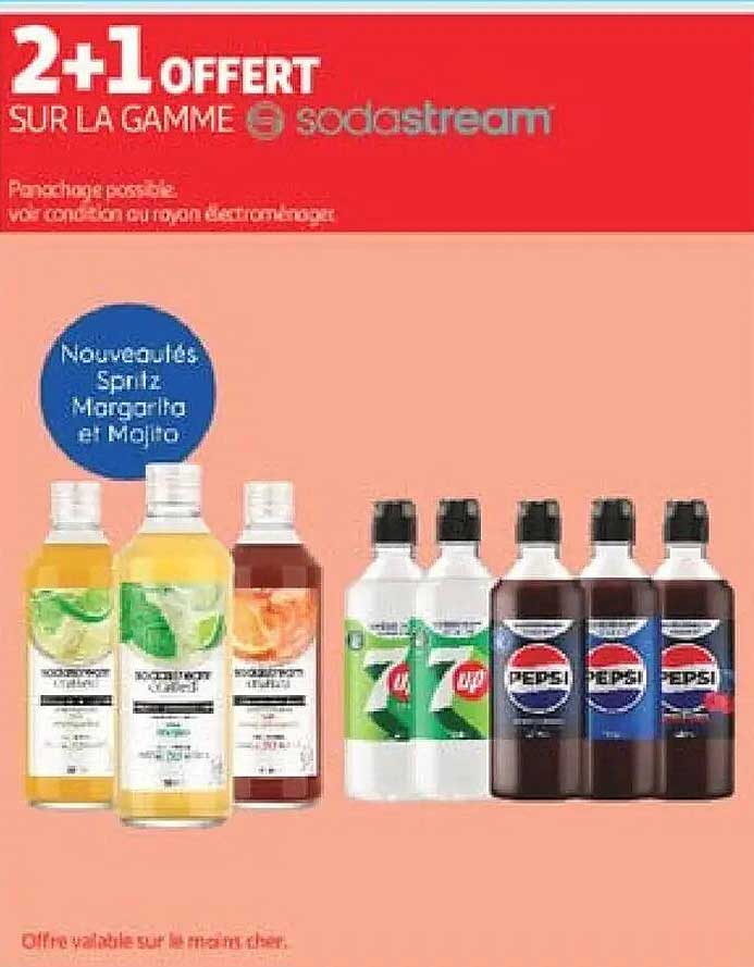 2+1 OFFERT SUR LA GAMME sodastream