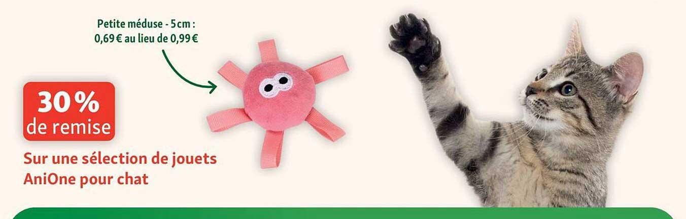 30 % de remise Sur une sélection de jouets AniOne pour chat