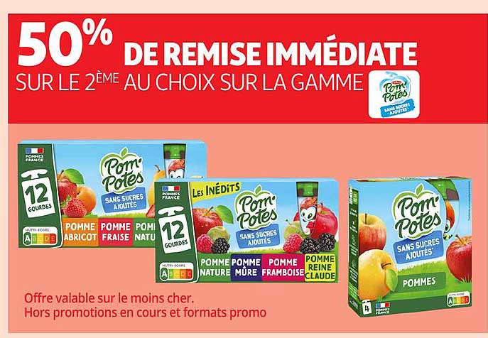 50% DE REMISE IMMÉDIATE SUR LE 2ÈME AU CHOIX SUR LA GAMME