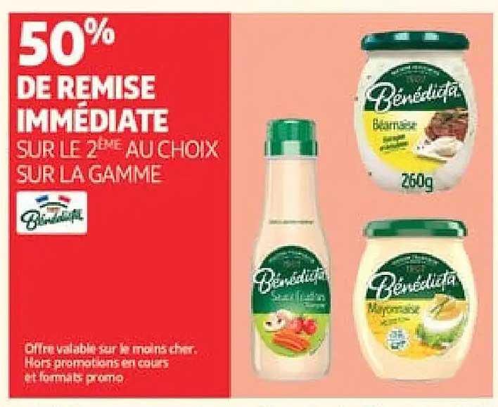 50% DE REMISE IMMÉDIATE SUR LE 2ÈME AU CHOIX SUR LA GAMME