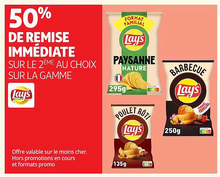 50% DE REMISE IMMÉDIATE SUR LE 2ÈME AU CHOIX SUR LA GAMME