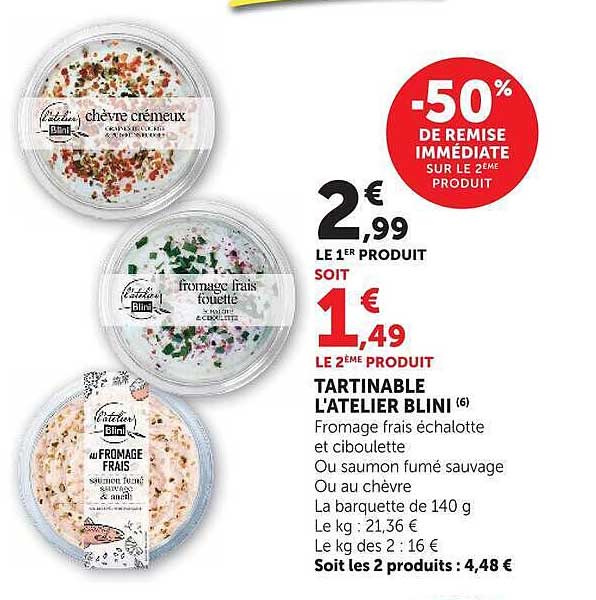 -50% DE REMISE IMMÉDIATE SUR LE 2ÈME PRODUIT