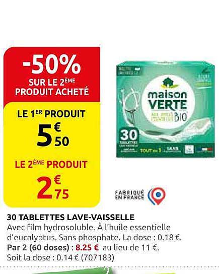 -50% SUR LE 2ÈME PRODUIT ACHETÉ