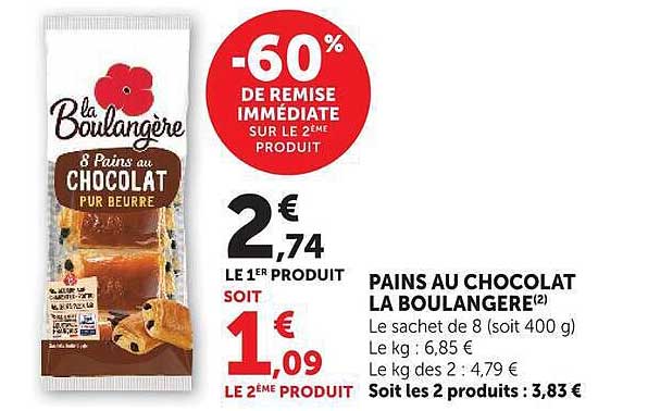 -60% DE REMISE IMMÉDIATE SUR LE 2ÈME PRODUIT