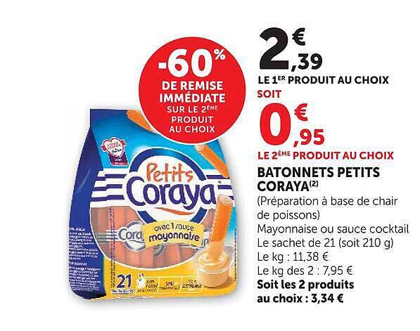 -60% DE REMISE IMMÉDIATE SUR LE 2ÈME PRODUIT AU CHOIX