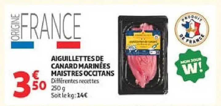 AIGUILLETTES DE CANARD MARINEES MAISTRES COCCATANS