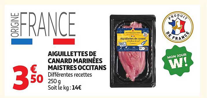 AIGUILLETTES DE CANARD MARINÉES MAISTRES OCCITANS
