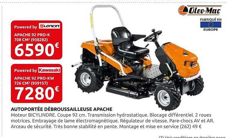AUTOPORTÉE DÉBROUSSAILLEUSE APACHE