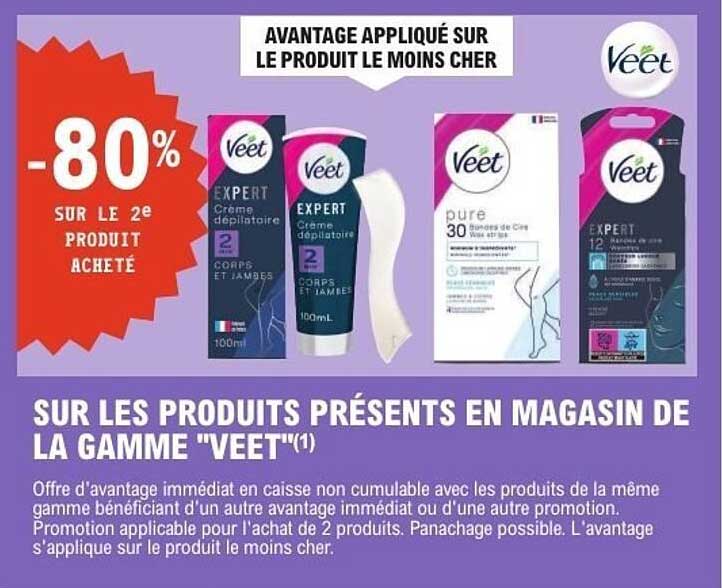 AVANTAGE APPLIQUÉ SUR LE PRODUIT LE MOINS CHER
