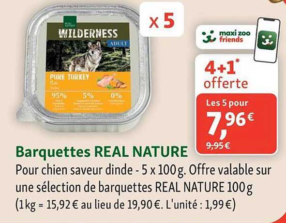 Barquettes REAL NATURE