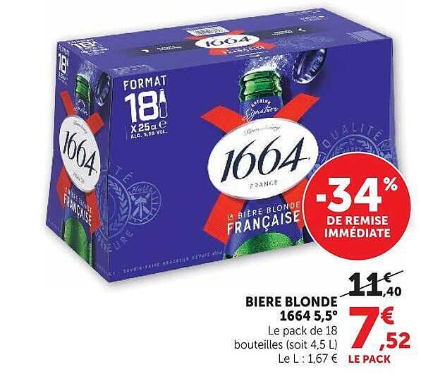 BIERE BLONDE 1664 5,5°