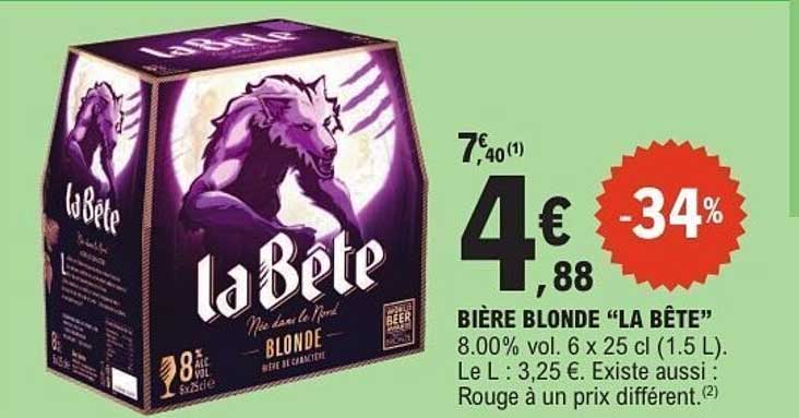 BIÈRE BLONDE “LA BÊTE”