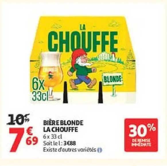 BIÈRE BLONDE LA CHOUFFE 6x33 cl