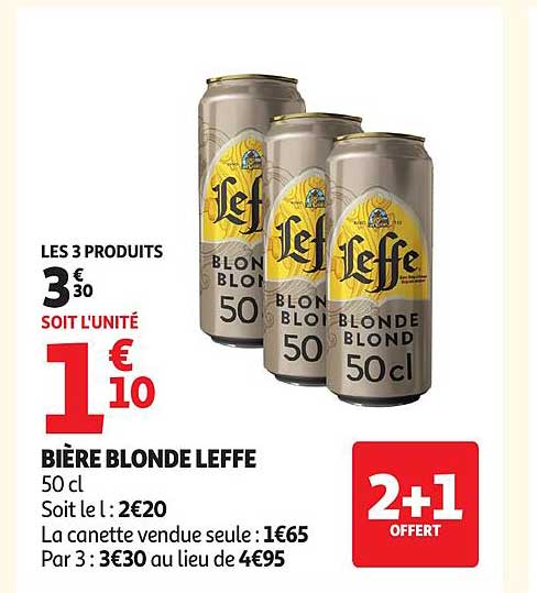 BIÈRE BLONDE LEFFE 50 cl