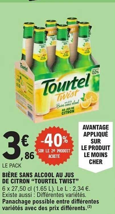 BIÈRE SANS ALCOOL AU JUS DE CITRON “TOUNTEL TWIST”