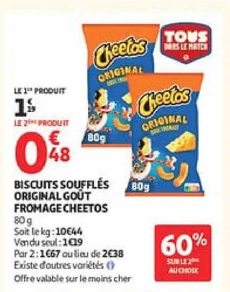 BISCUITS SOUFFLÉS ORIGINAL GOÛT FROMAGE CHEETOS