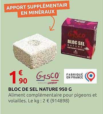 BLOC DE SEL NATURE 950 G