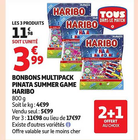 BONBONS MULTIPACK PINATA SUMMER GAME HARIBO