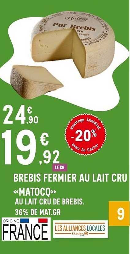 BREBIS FERMIER AU LAIT CRU «MATOQ» AU LAIT CRU DE BREBIS.