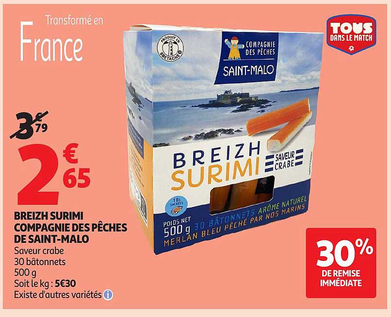 BREIZH SURIMI COMPAGNIE DES PÊCHES DE SAINT-MALO