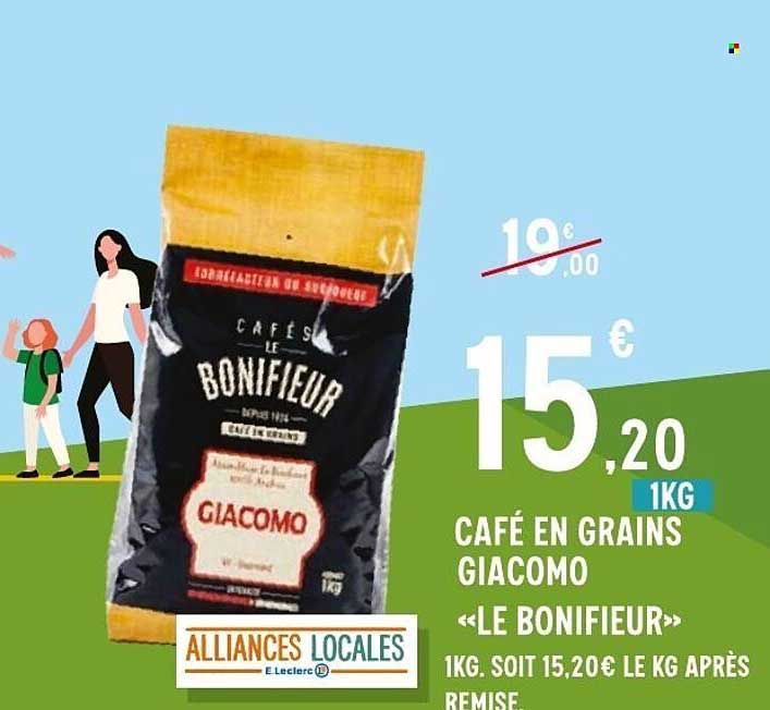 CAFÉ EN GRAINS GIACOMO «LE BONIFIEUR»