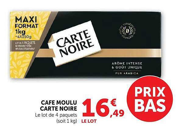 CAFE MOULU CARTE NOIRE