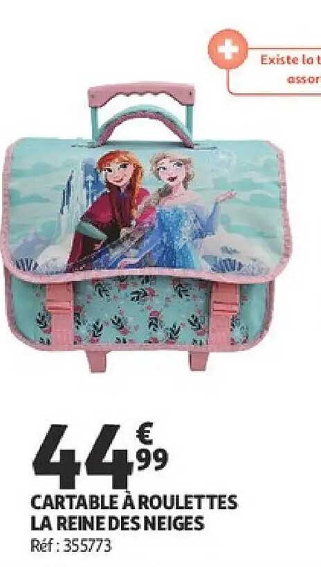CARTABLE A ROULETTES LA REINE DES NEIGES