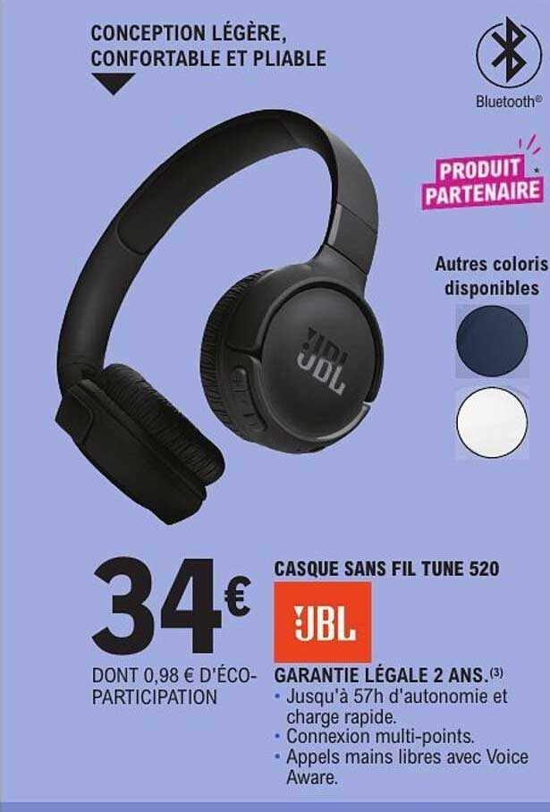 CASQUE SANS FIL TUNE 520
