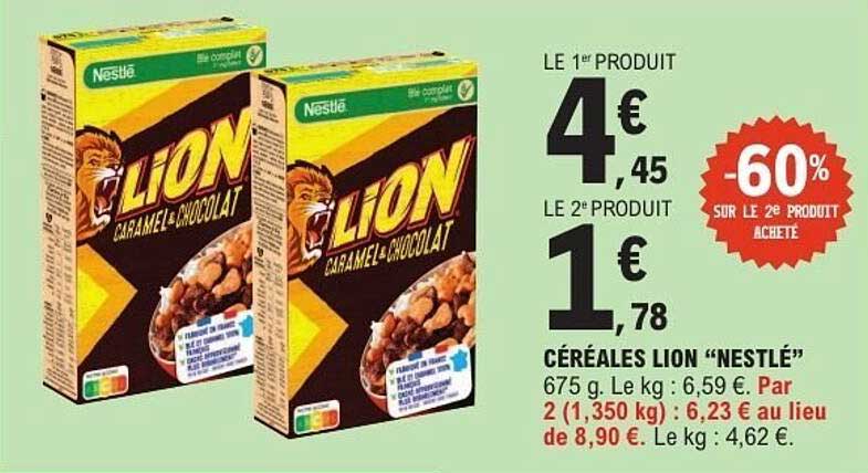 CÉRÉALES LION “NESTLÉ”