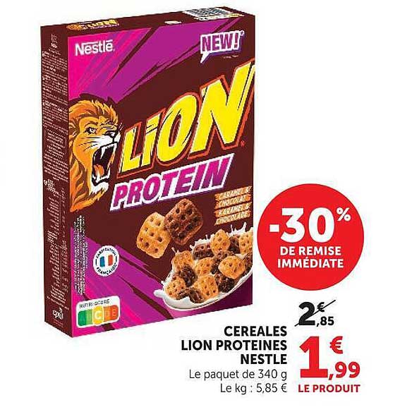 CEREALES LION PROTEINES NESTLE