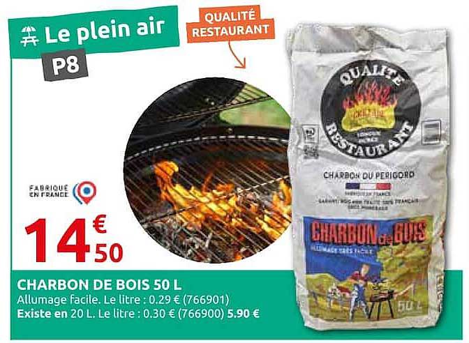 CHARBON DE BOIS 50 L