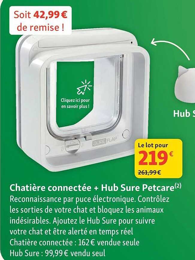 Chatière connectée + Hub Sure Petcare(2)