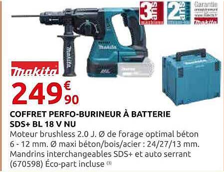 COFFRET PERFO-BURINEUR À BATTERIE SDS+ BL 18 V NU