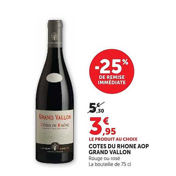 COTES DU RHONE AOP GRAND VALLON