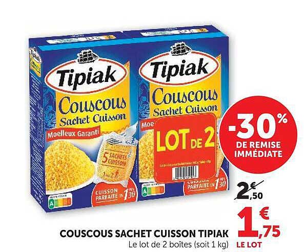 COUSCOUS SACHET CUISSON TIPIAK