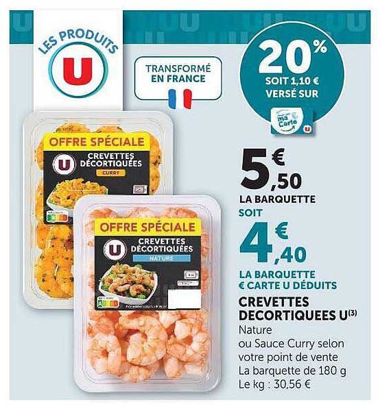 CREVETTES DÉCORTIQUÉES U