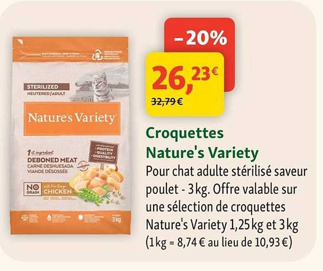 Croquettes Nature's Variety