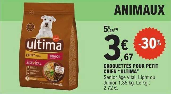 CROQUETTES POUR PETIT CHIEN “ULTIMA”