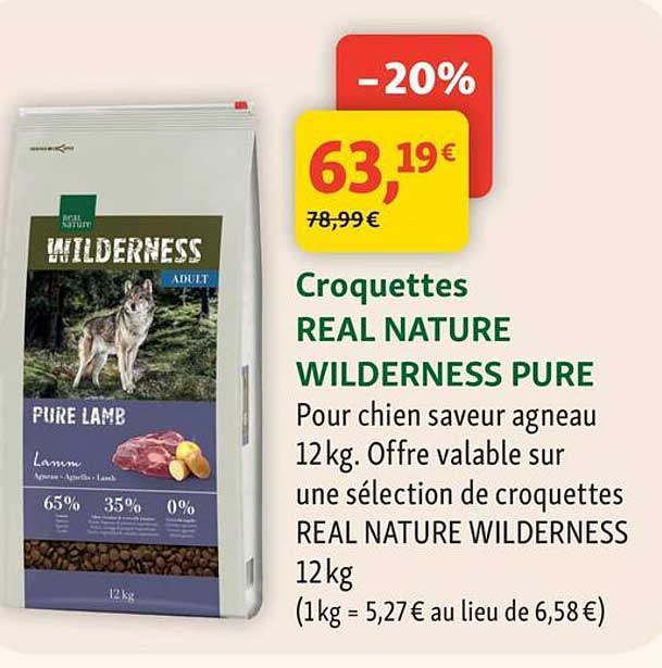 Croquettes REAL NATURE WILDERNESS PURE